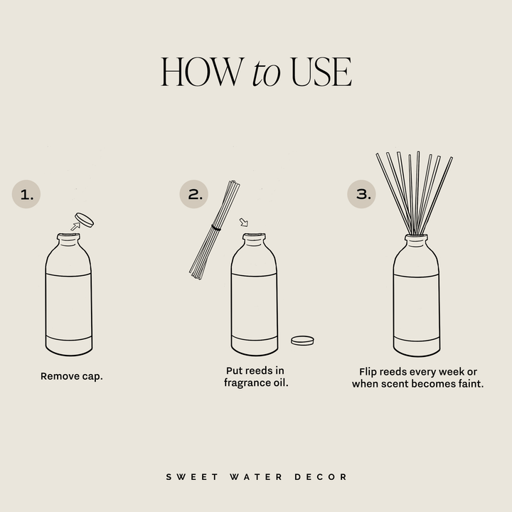 Cashmere and Vanilla White Translucent Tinted Glass Jar Reed Diffuser