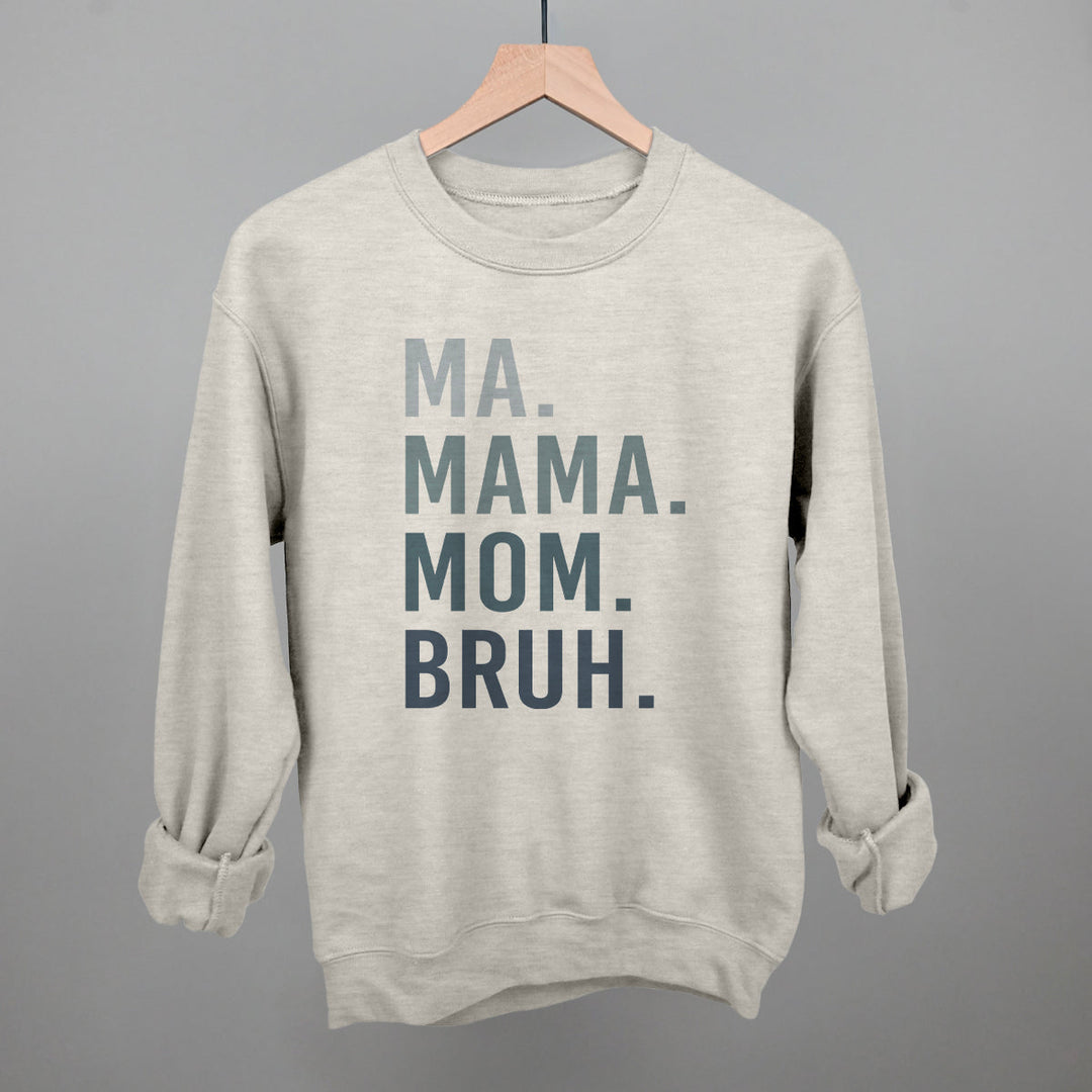 Ma Mama Mom Bruh Blue Gradient Text