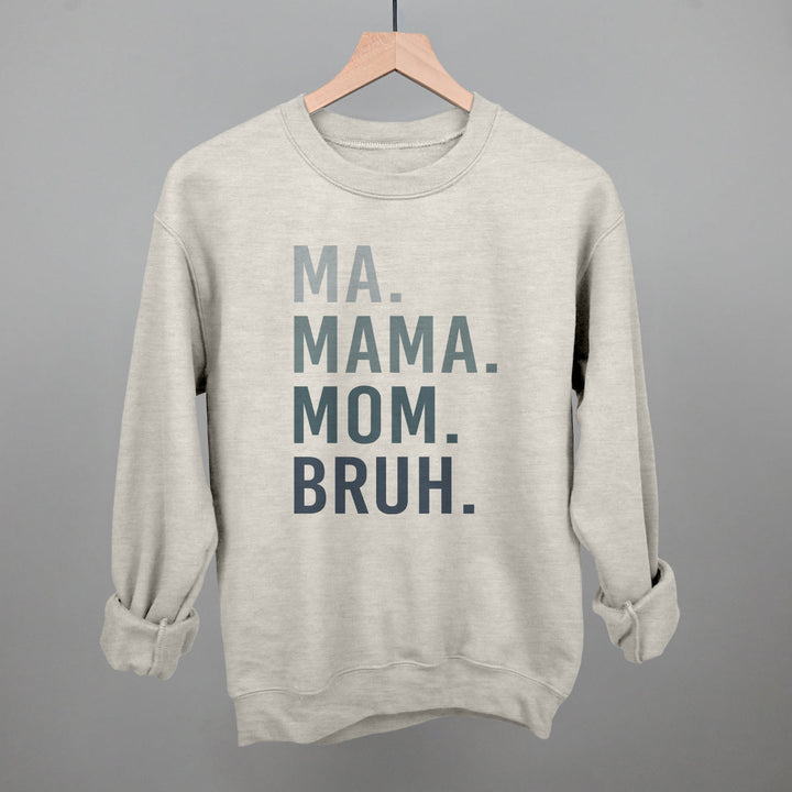 Ma Mama Mom Bruh Blue Gradient Text