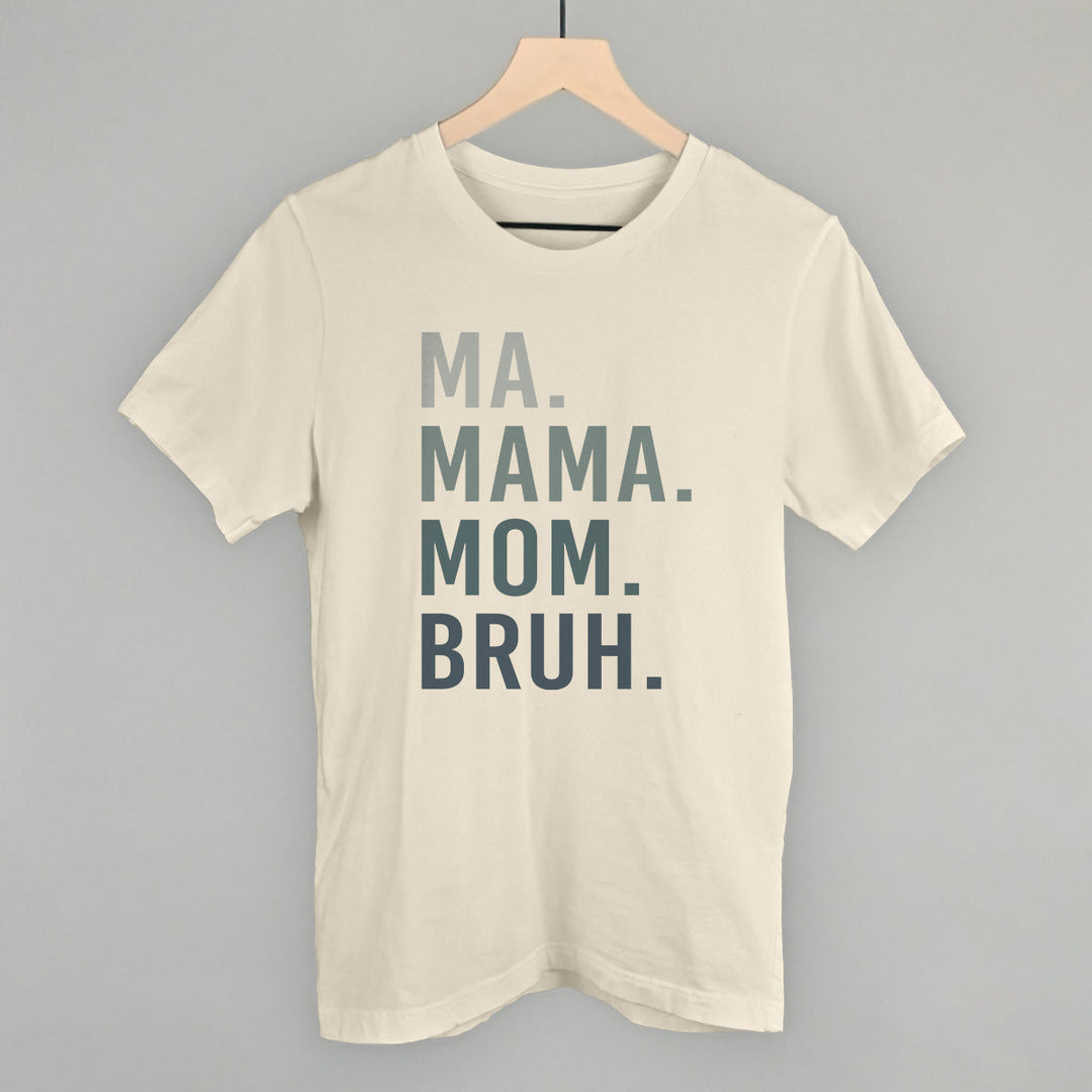 Ma Mama Mom Bruh Blue Gradient Text