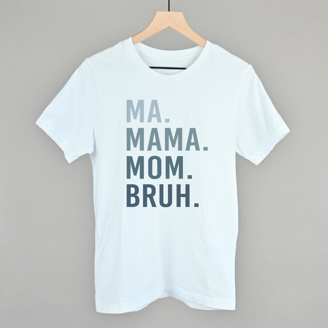 Ma Mama Mom Bruh Blue Gradient Text