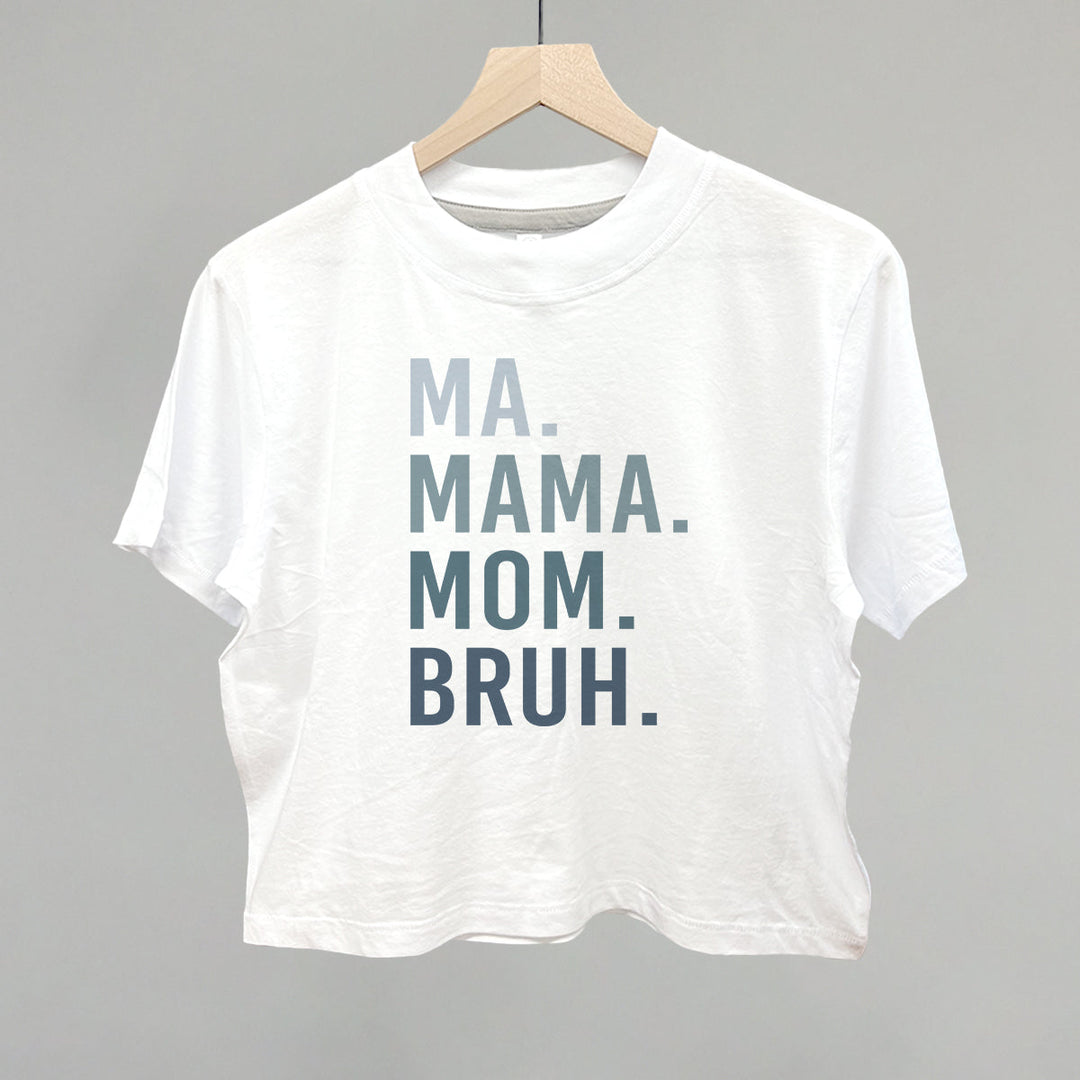 Ma Mama Mom Bruh Blue Gradient Text