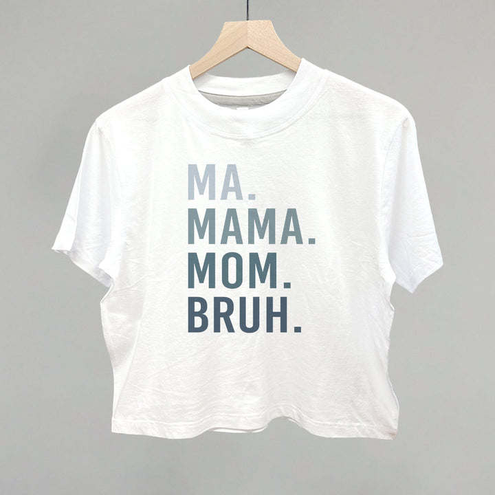 Ma Mama Mom Bruh Blue Gradient Text