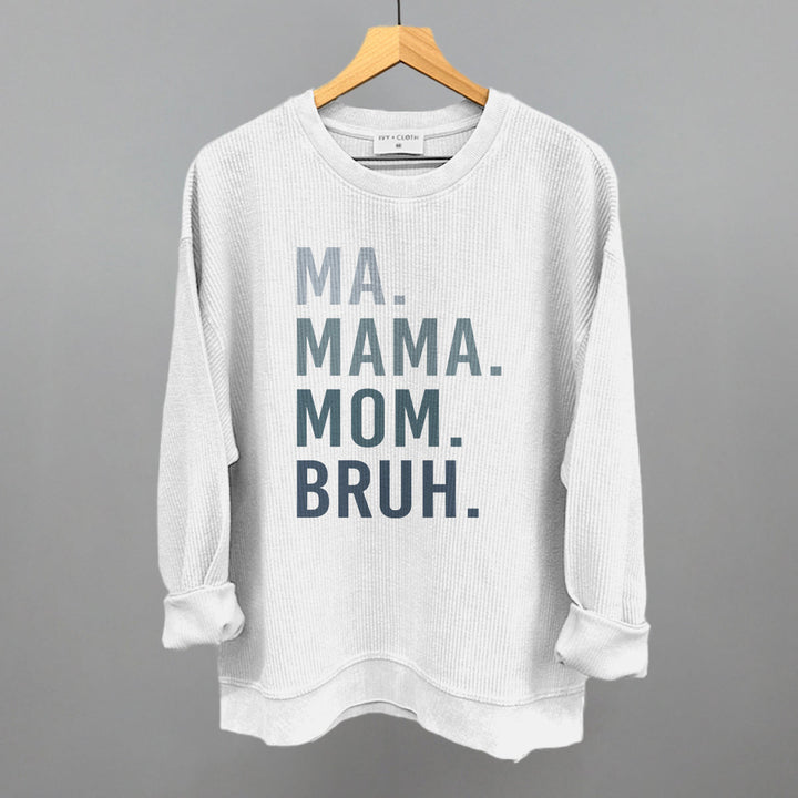 Ma Mama Mom Bruh Blue Gradient Text