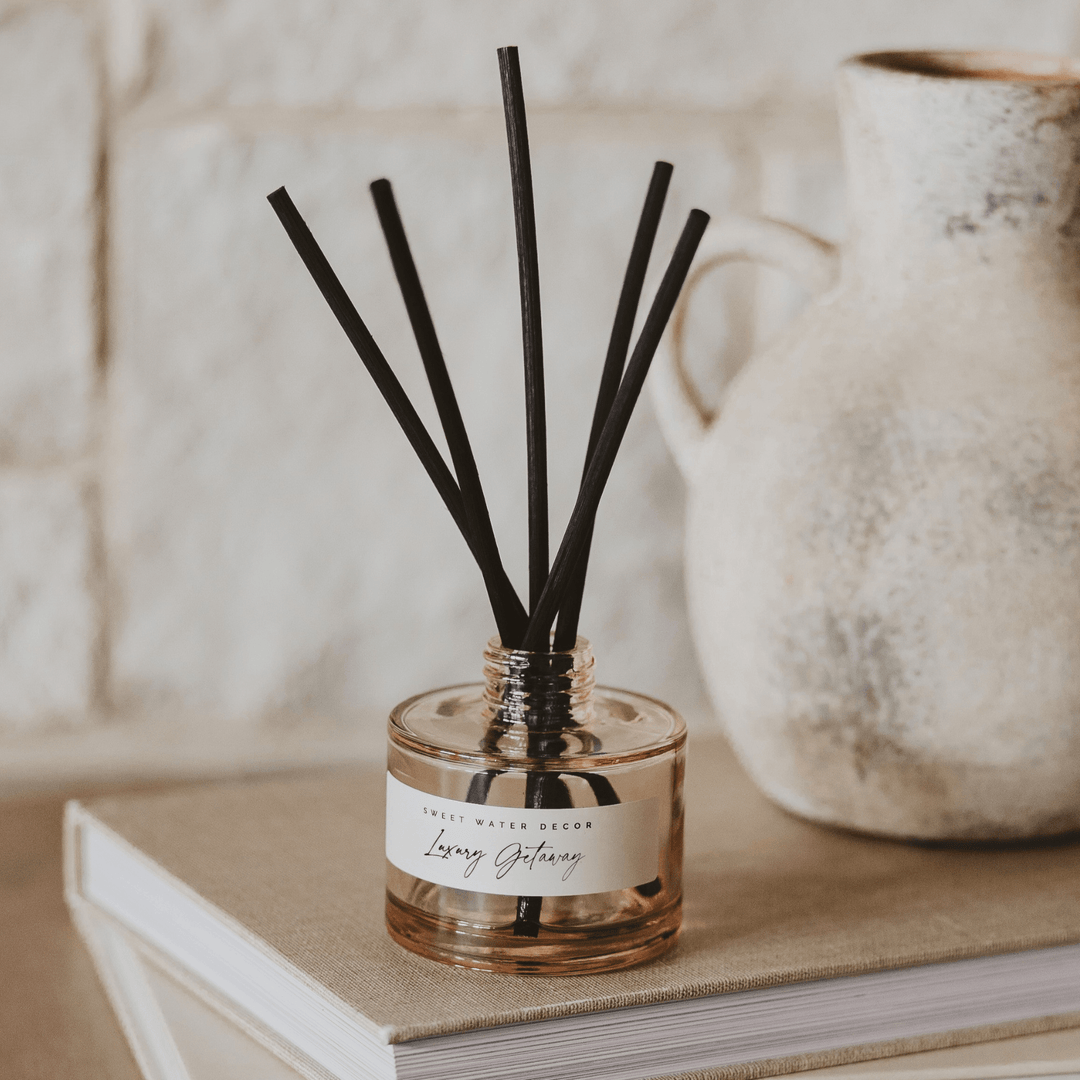 Luxury Getaway Tinted Glass Jar Reed Diffuser