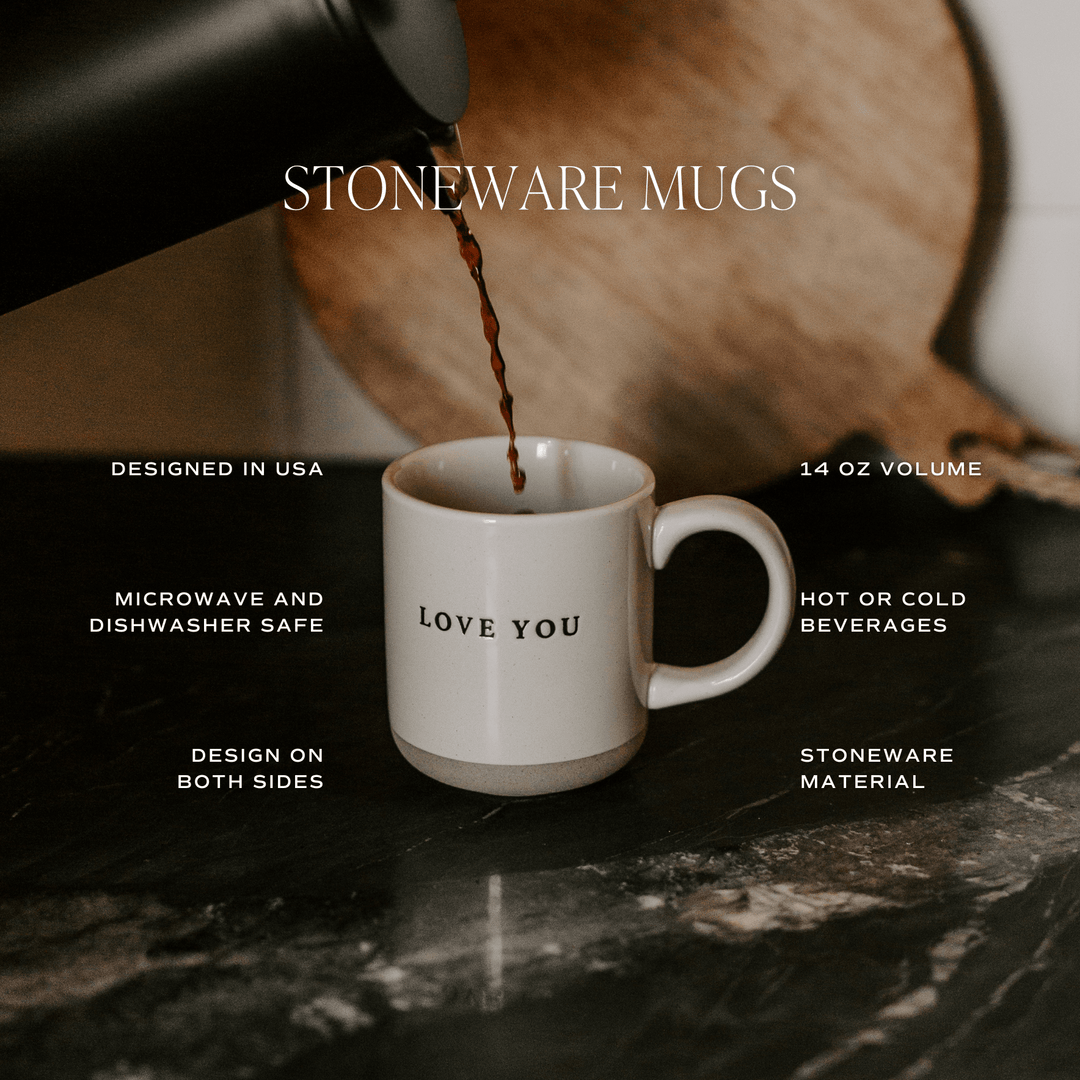 Love You 14 oz Stoneware Coffee Mug