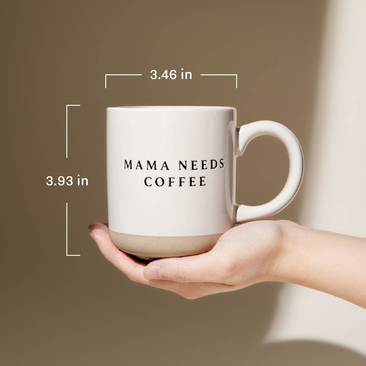 Dog Mom 14 oz Stoneware Coffee Mug
