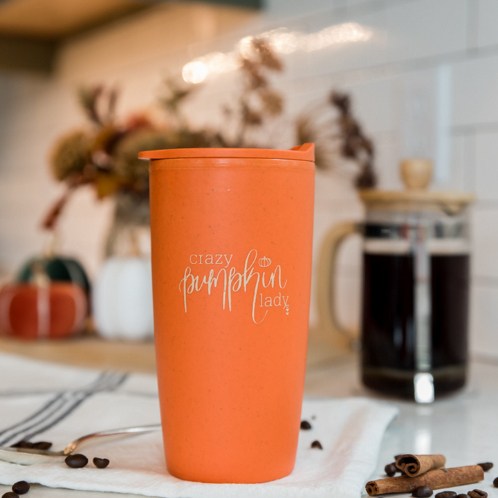 Crazy Pumpkin Lady | Travel Mug - Perfectly Imperfect